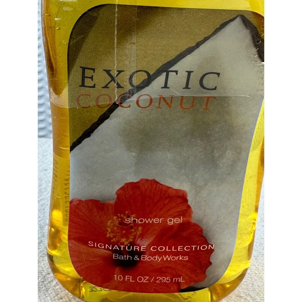 Bath & Body Works EXOTIC COCONUT Shower Gel 10oz/295ml NEW ~RARE~‎